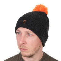 Fox Collection Bobble Hat Black/Orange